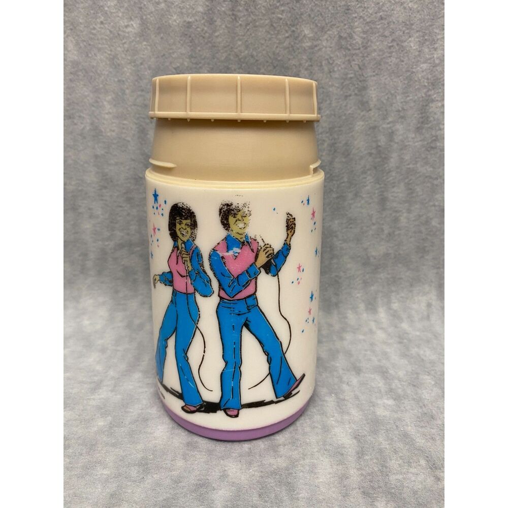 Vintage Donnie & Marie Osmond 1976‎ Aladdin Thermos 8 oz. Hot or Cold No Cup Top